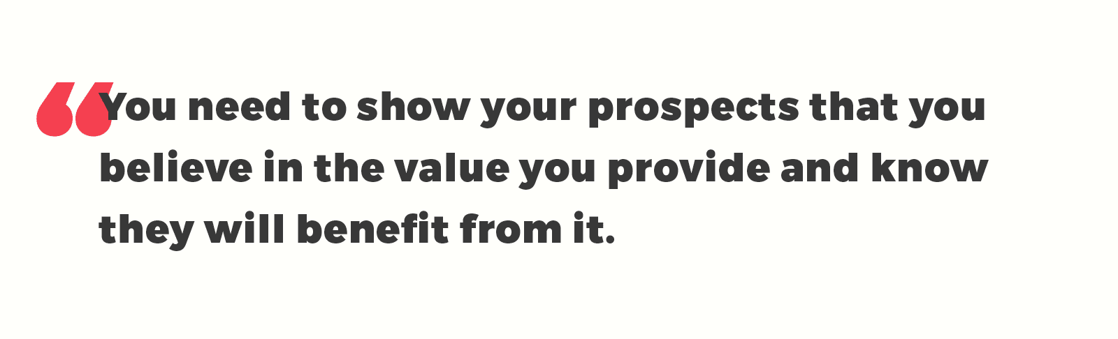 show value you provide
